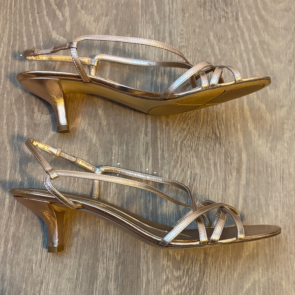 Bandolino Metallic Rose Gold Strappy Heels - Picture 5 of 5